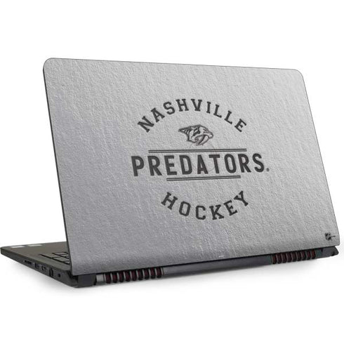 NHL Nashville Predators Black Text Dell Inspiron Skin